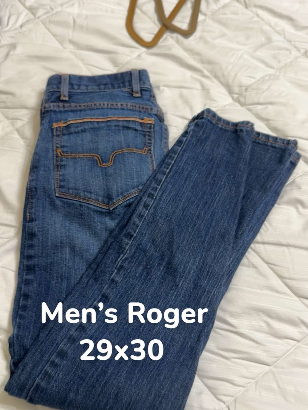 Kimes Ranch Men's Slim Straight Jeans — Dark Blue Denim